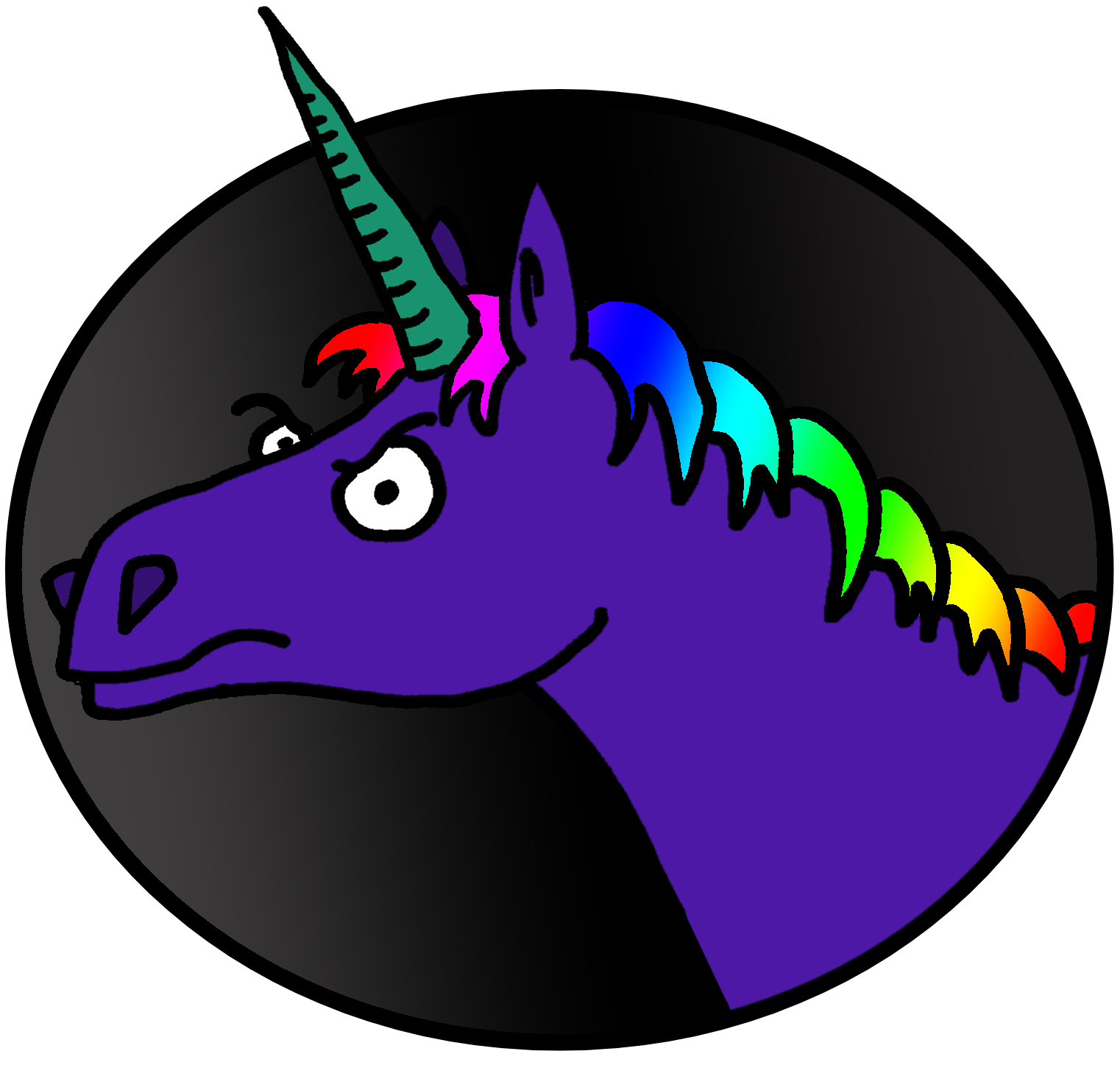 really shitty unicorn logo
